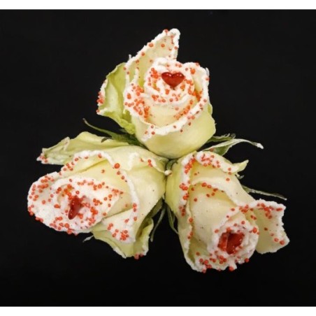 CLARA BOUQUET ST VALENTIN 3 TIGES DE 3 ROSES PEARL RED LOVE ATHENA 50CM AVEC COEUR CLARA BOUQUET ST VALENTIN 3 TIGES DE 3 ROSES PEARL RED LOVE ATHENA 50CM AVEC COEUR