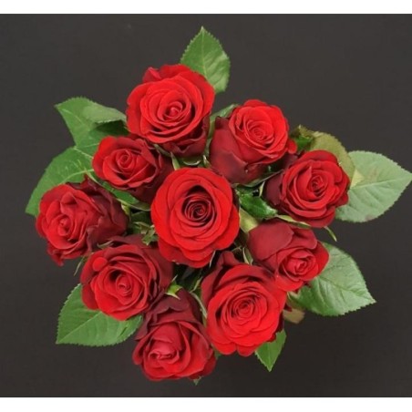ROSE ROUGE 50 CM 10 TIGES ( 5 ACHETEES ROSE ROUGE 50 CM 10 TIGES ( 5 ACHETEES