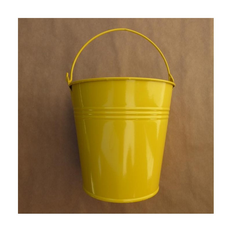 SEAU ZINC JAUNE DIAM 13 HAUT 13