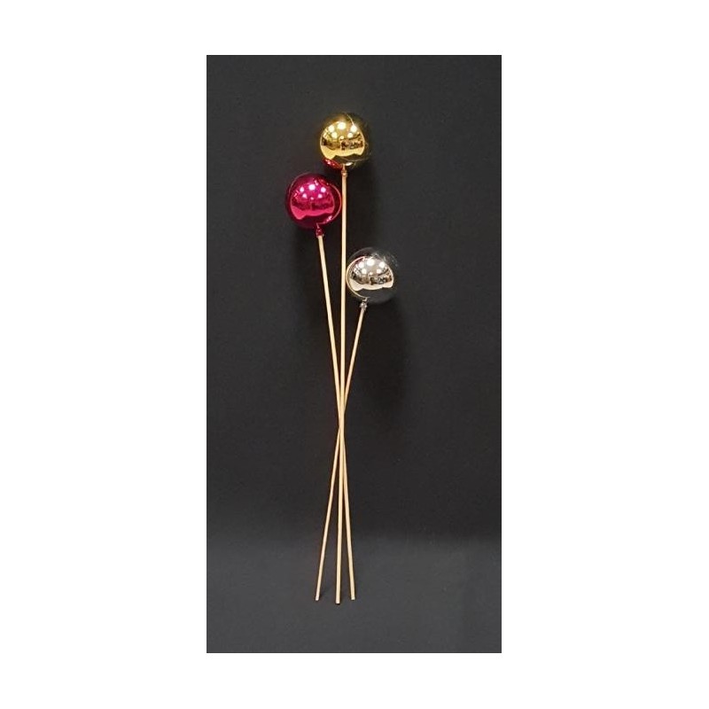 TRIO BOULE DE NOEL COULEUR ALEATOIRE