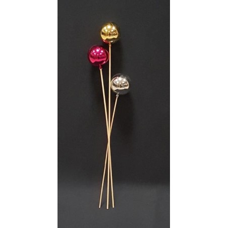 TRIO BOULE DE NOEL COULEUR ALEATOIRE