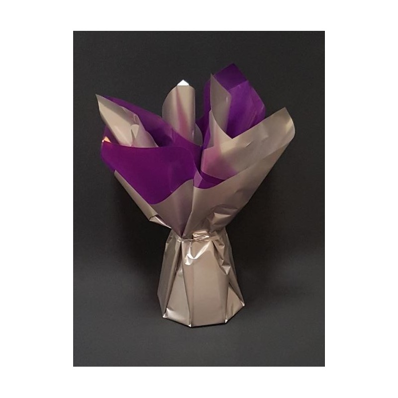 BULLE ARGENT ET VIOLET