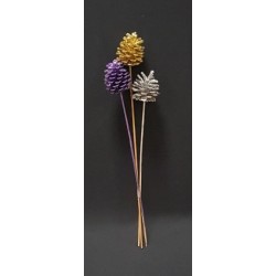 TRIO POMME DE PIN COULEUR ALEATOIRE