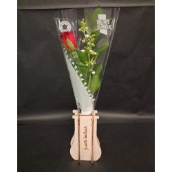 MUGUET MINI VASE BOIS 3...